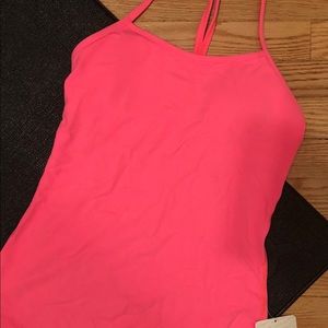 luulemon size 6 pink Power Y tank NWT
